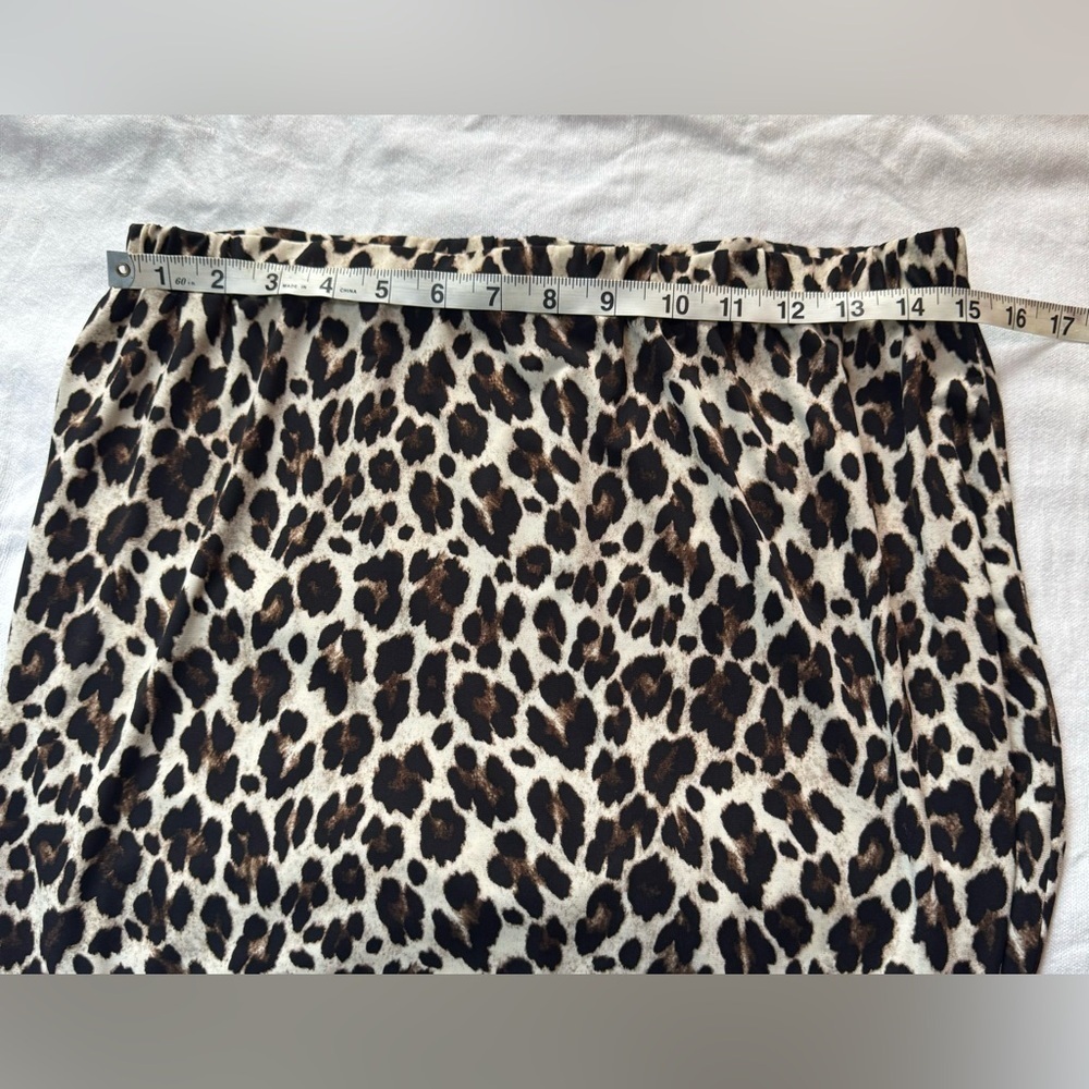 Halogen Animal Print Long Skirt Size L - Picture 5 of 7